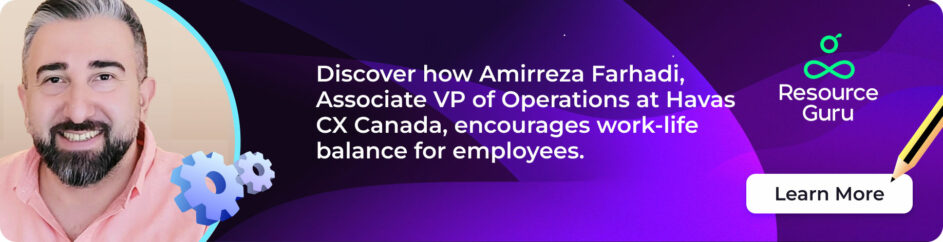 Amirreza Farhadi creates for-life balance for employees at Havas CX Canada.